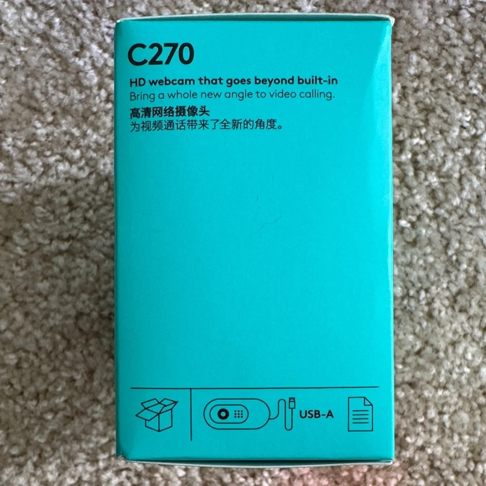 NWT - Logitech C270 HD Webcam